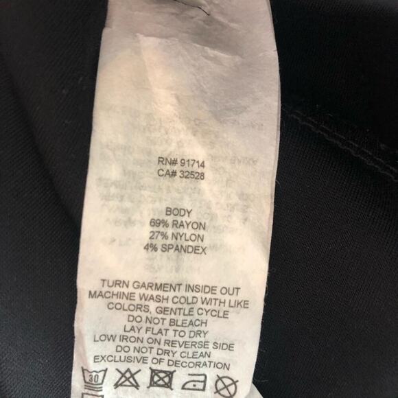 Armani Exchange peplum zip long sleeve top - Picture 8 of 8